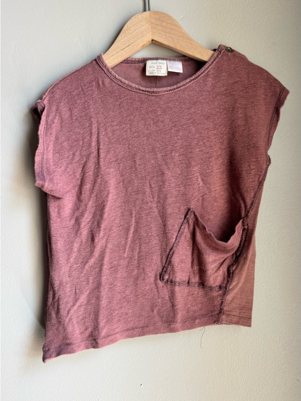 Zara Baby Neutral Tee 3T Scandi Minimalist Basic Capsule Kids y2k Streetwear